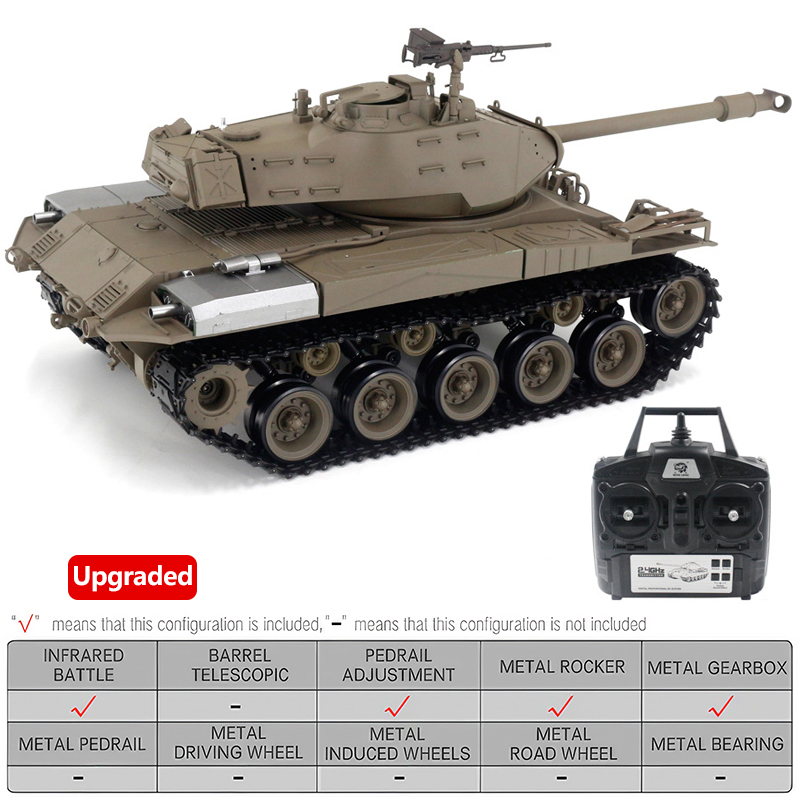 2.4Ghz Henglong 1/16 7.0 Walker di plastica Bulldog RC Serbatoio