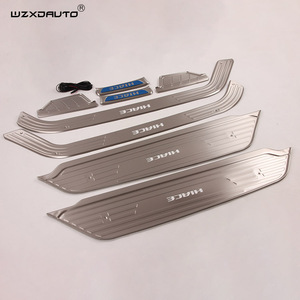 Right Hand Drive <b>Door</b> Sill Protector With Led Welcome Light <b>Door</b> Sills Scuff <b>Plate</b> for HIACE 2005-2018 RHD - Product Image 4