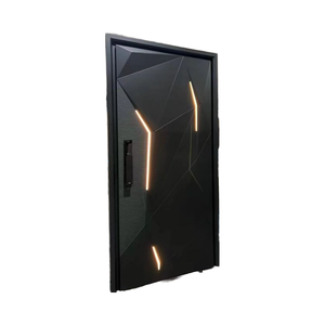 Portes d'entrée de style <span class=keywords><strong>cyberpunk</strong></span> avec bande lumineuse Porte de sécurité Porte d'entrée de sécurité avec lumière LED et serrure intelligente Design futur - Product Image 4