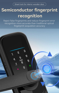 TYSH Tuya Wifi serratura elettronica <span class=keywords><strong>Smart</strong></span> Lock in alluminio Cerradura Inteligente digitale porta digitale intelligente - Product Image 3