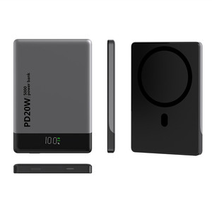 Paquete de batería <span class=keywords><strong>Mag</strong></span> PowerBank carcasa 5000mAh caja fuerte magnética carga rápida 15W cargador inalámbrico PowerBanks para <span class=keywords><strong>iPhone</strong></span> 16 15 14 13 12 - Product Image 5