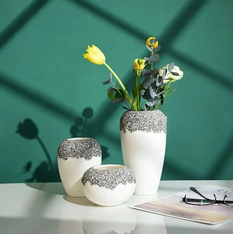 Vase moderne en céramique de Style nordique, décoration de luxe pour la maison