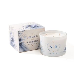 AIKUN Natural Soy Wax Handmade Glass Jar Scented <b>Candle</b> Retail Ready Custom Packaging Glass <b>Candle</b> for Home Fragrance - Product Image 1