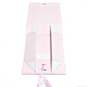 Printed <strong>Book</strong> Shaped Flip <strong>Gift</strong> Box Custom High-End Cosmetic Packaging with UV Embossing for Skin Care Set - Product Image 2
