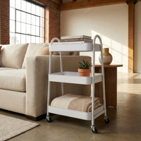 Chariot de rangement / Chariot de rangement roulant multi-niveaux / Convient pour cuisines, salles de bain, garages / Chariot de rangement