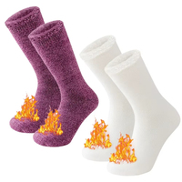 Chaussettes de sport unisexes chaudes pour l'hiver, hauteur genou, pour la randonnée et le ski en extérieur par temps froid, épaisseur standard, coton de bambou