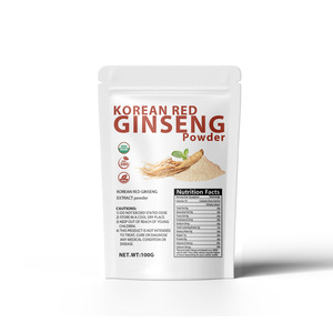 Oem/ODM nhãn hiệu riêng 100 gam hữu cơ Hàn Quốc nhân sâm đỏ gốc bột cho nam giới trong kho vitamin làm giàu thảo dược chiết xuất nhân sâm - Product Image 2