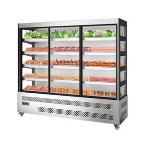 9-thương mại cửa kính tủ lạnh trái cây và rau lẩu thiết bị làm lạnh chuanchuan malatang tủ lạnh - Product Image 1