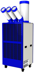 Spot Cooler Portable Air Conditioner Industrial Grade Dual Hose Commercial AC Unit Indoor Outdoor Use 28000BTU R290 - Product Image 2