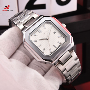 Reloj de Pulsera Cuadrado de Acero Inoxidable para Hombre, de Alta Calidad, con Descuento por Compra al por Mayor, Luminoso, de Lujo, con Fecha, Clásico - Product Image 2