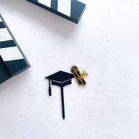 Acryl Cake Topper Kuchen Dekoration Karte Student Abschluss feier Cake Topper für Abschluss feier Dekorationen