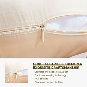 Vente en gros de haute qualité personnalisé 22MM soie de mûrier pure taie d'oreiller couverture Satin soie taie d'oreiller pour cheveux et peau - Product Image 4