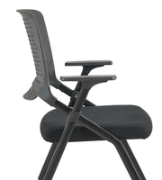 Chaises de formation de salle de conférence pliables en tissu de qualité supérieure avec dossier PP + GF réglable