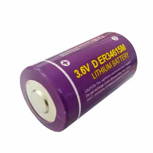 High Energy Density Battery 3.6V 14000mAh ER34615M Spiral Type D Size Li-SOCI2 Battery For GPS Tracking And NB-IoT