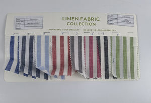 Venta al por mayor 100% tela de lino a rayas - Product Image 6