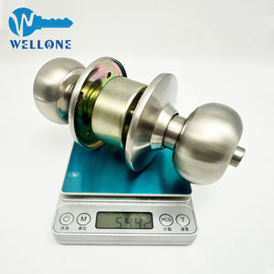 Manijas <span class=keywords><strong>de</strong></span> Puerta Interior Wellone, Duraderas, Anti-Robo, con Llave, <span class=keywords><strong>de</strong></span> Acero Inoxidable, Redondas, con 3 Años <span class=keywords><strong>de</strong></span> Garantía - Product Image 4