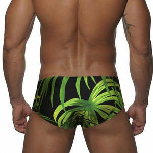 Traje de Baño Corto para Hombre, con Logotipo Frontal, Estilo Urbano, Transpirable, de Secado Rápido, 100% Algodón Ecológico - Product Image 3