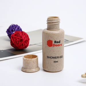 Botellas de Paja Biodegradables Red Doorz de 30 ml para Champú, Gel de Ducha y Acondicionador, Envases para Artículos de Aseo de Hotel - Product Image 4