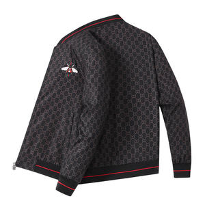 Cappotto da Baseball <span class=keywords><strong>Slim</strong></span> <span class=keywords><strong>Fit</strong></span> ricamato nuovo stile primavera autunno Casual con chiusura a cerniera con chiusura superiore giovane di mezza età ODM Bomber Jacket - Product Image 6