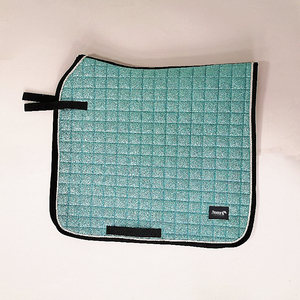 طقم ركوب الخيل باللون الأخضر الصياد مع أغطية للأذنين ووسادات سرج مبطنة بالقطن - Product Image 4