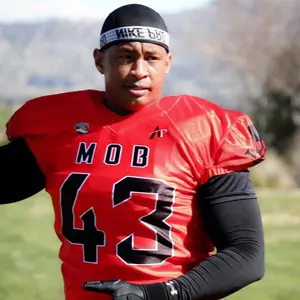 Pantalon de compression en jersey sergé de football américain à sublimation grande taille respirant caractéristique - Product Image 1