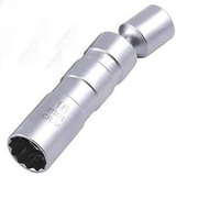 Clé à douille magnétique pour bougies d'allumage, adaptateur pivotant, rallonge longue, kit d'installation, de remplacement et de réparation, outil de démontage et de réglage de l'écartement