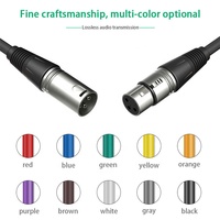 Xput Cordon de microphone micro équilibré professionnel coloré Connecteur XLR 3 broches Câble audio XLR