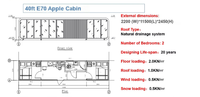 Casa Cápsula Prefabricada Personalizada Tipo Apple, Cabaña Glamping para Exteriores para Atracciones Turísticas, Villa Cápsula Móvil con Soporte Completo