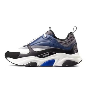 Sneakers Dior B22 blanches à semelle épaisse, chaussures décontractées pour hommes et femmes, mode rétro, respirantes, chaussures athlétiques robustes - Product Image 4