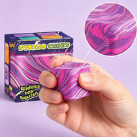 Cube anti-stress souple 5,5 cm – Jouet sensoriel à remontée lente pour enfants et adultes – Soulagement de l'anxiété – Vert