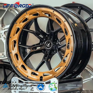 Rines de Aleación de Aluminio Forjado CF Luxury Custom de 18 19 20 21 22 Pulgadas, Diseño Aero Monoblock en Dorado y Negro, 5x112, Nuevos, Multirradio, para <span class=keywords><strong>BMW</strong></span> - Product Image 2