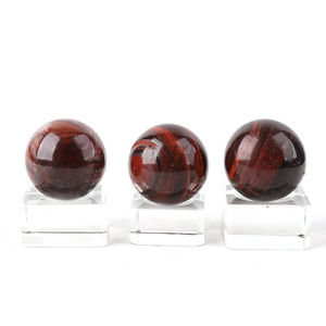 Bolas de cristal sueltas Hongzhuo de 3-4 cm, ojo de tigre rojo, piedra curativa natural de alta calidad. - Product Image 1