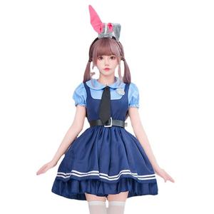 Zootopia Judy Hopps Cosplay Costume adulte lapin policier officier Halloween scène Performance tenue - Product Image 5