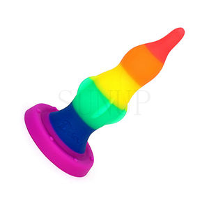 Gratis Custom Box-Lange Regenboog Dildo Seks Groot Speelgoed Anale Met Zuiggoederen Volwassen Spel Erotische Homo Vrouw Enorme Plastic Penis - Product Image 2