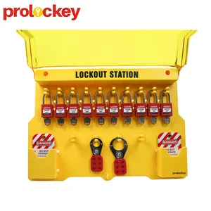 Prolockeyロックアウトタグアウトロック安全ロト壁掛けロックアウトタグアウトステーション