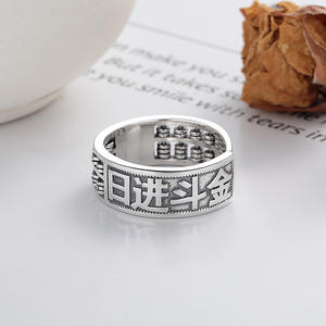 Ábaco del personaje Retro Day Battle Golden Fortune con anillo de apertura de diseño creativo y dinámico giratorio - Product Image 3