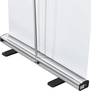 Support de bannière enroulable rétractable à prix compétitif, support publicitaire en aluminium, <span class=keywords><strong>kakemono</strong></span> rétractable, présentoirs de bannières enroulables - Product Image 2