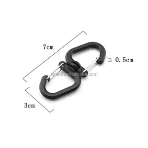 <span class=keywords><strong>Mousqueton</strong></span> double rotatif à 360° en plastique, clip pivotant d'extérieur, crochet en <span class=keywords><strong>S</strong></span> portable, double crochet pour sacs à dos, porte-clé<span class=keywords><strong>s</strong></span>, <span class=keywords><strong>mousqueton</strong></span> - Product Image 3