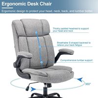 Chaise de direction ergonomique de luxe moderne chaise pivotante d'ordinateur de bureau pour la maison de bureau