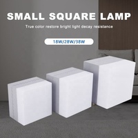 Ampoule LED carrée haute luminosité E27 9W/18W, culot B22, angle de faisceau 120°, température de couleur 3000K/6500K pour éclairage intérieur domestique