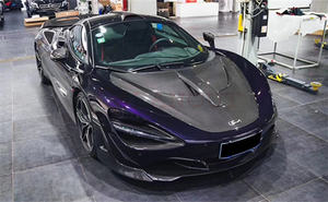 NOVIT Style Kits de carrosserie en fibre de carbone sèche Capots de capot moteur pour McLaren 720S - Product Image 6