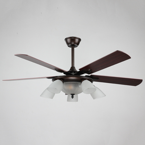 <span class=keywords><strong>Lustre</strong></span> <span class=keywords><strong>LED</strong></span> élégant pour la décoration de la maison avec <span class=keywords><strong>ventilateur</strong></span> de plafond à base de fer télécommandé à 5 lames - Product Image 1