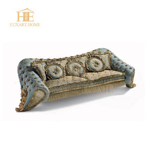 Italia Rosa tallado tela tapizada cama tamaño King estilo <span class=keywords><strong>barroco</strong></span> nuevo diseño muebles de dormitorio romántica cama de boda de madera - Product Image 3