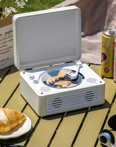 <span class=keywords><strong>Lecteur</strong></span> <span class=keywords><strong>CD</strong></span> Album pour <span class=keywords><strong>lecteur</strong></span> Cadeau d'anniversaire Disque audio Tout-en-un Cadeau pour étudiant Matériel en bois Télécommande - Product Image 5