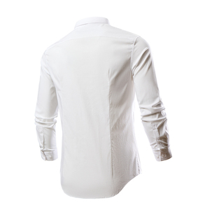 Nuova Elegante Camicia Autunnale con Logo Personalizzato, 65% Cotone 35% Poliestere, Moda <span class=keywords><strong>Uomo</strong></span> 1155 - Product Image 3