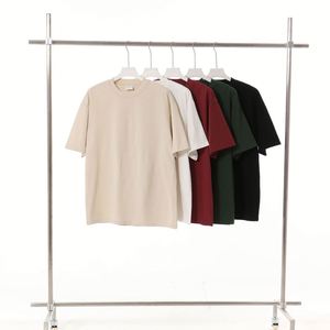 Camiseta Oversize de Manga Corta para Hombre, Marca Americana de Moda, Colección de Verano, Algodón Puro de Doble Hilo de 300g, Peso Pesado - Product Image 4