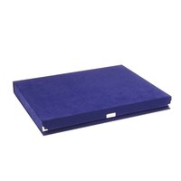 Boîte à plaques en velours bleu 23x19 cm pour trophées, médailles et récompenses