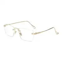 6007 Latest High Quality Custom Beautiful Glasses Retro Eyewear Frame Orange Metal Spectacle Frame Optical Eyeglass Frame