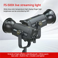 JIXIO 300W COB Lumière d'Éclairage Vidéo Métallique Bicolore Haute Luminosité LED avec Contrôle App/DMX et Détection Faciale pour Studio de Tournage et Cinéma