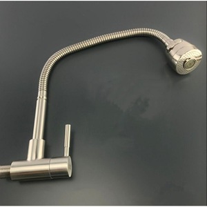 Bolinsi <b>Wall</b>-mounted Kitchen Single Handle Faucet 304 Stainless Steel 360 Degree Rotate For Sink Basin <b>Mop</b> Sink - Product Image 5